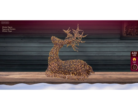 Kerstverlichting Rendier Liggend 630 LED 88cm