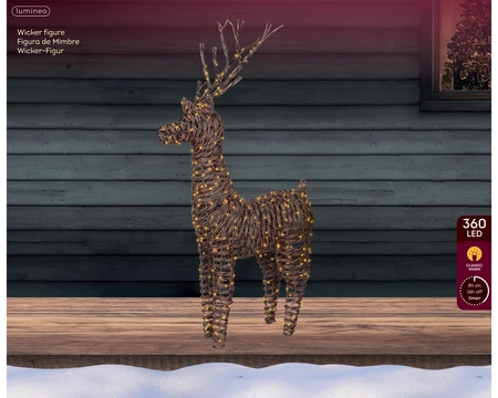 Kerstverlichting Rendier Staand 360 LED 104cm