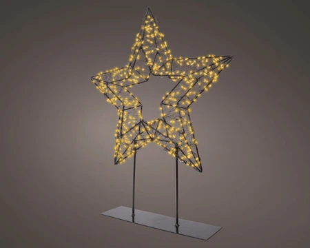 Kerstverlichting Ster op voet 500 LED 47cm