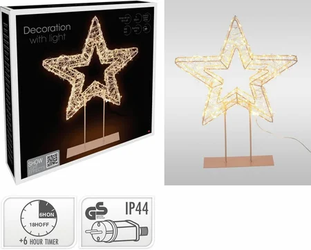Kerstverlichting Ster op Voet 300 LED 50cm EWW