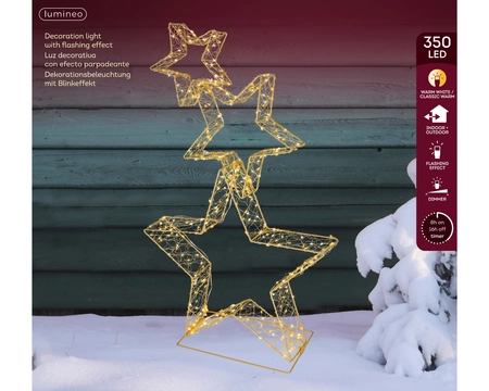 Kerstverlichting Sterren 350 LED 80cm
