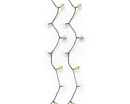 Kerstverlichting Vintage 120 LED 12m Multi Bruin
