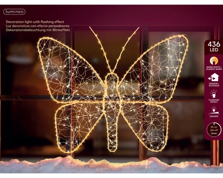 Kerstverlichting Vlinder 436 LED 43cm