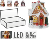 Koekhuisje met LED 10cm Assorti 1st