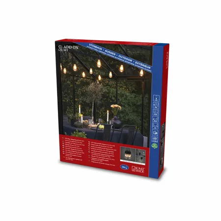 Konstsmide Partylights Edison Koppelset 10 LED 9,15m EWW