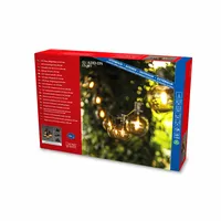 Konstsmide Partylights Globe Smoke Koppelset 10 LED 9,15m