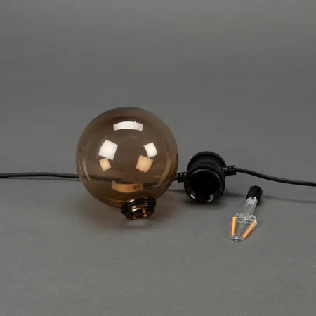 Konstsmide Partylights Globe Smoke Startset 10 LED 9,15m