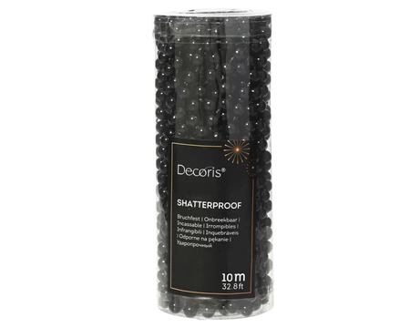 Kralenketting Kerstboom 10m Zwart