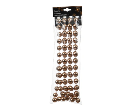 Kralenketting Kerstboom XXL 270cm Karamel Bruin