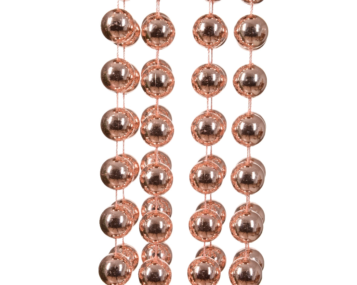 Kralenketting XXL Rosé Kerstboom kralenslinger 270cm Tuincollectie.nl