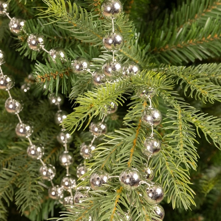 Kralenketting Kerstboom XXL 270cm Zilver