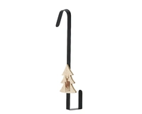 Kranshanger Metaal Kerstboom Zwart 38cm