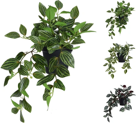 Kunst Hangplant Tradescantia 42cm Assorti 1st