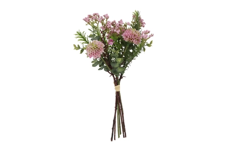 Kunstboeket Dahlia Pompon 33cm Paars