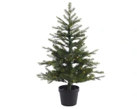 Kunstkerstboom Grandis in pot 100 LED 120cm