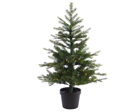 Kunstkerstboom Grandis in pot 80 LED 90cm