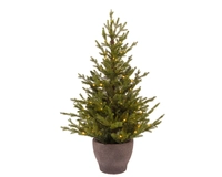Kunstkerstboom Norway in Pot 60 LED 90cm