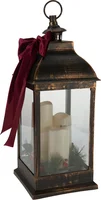 Lantaarn met LED Kaarsen Strik 60cm