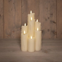 LED Druipkaarsen 7 LED Ivoor 25,5cm