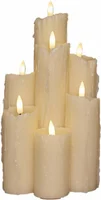 LED Druipkaarsen 7 LED Ivoor 25,5cm