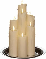 LED Druipkaarsen 7 LED Ivoor 25,5cm