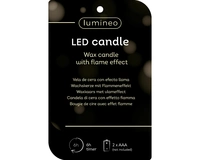LED Kaars Crème-Wit 15cm