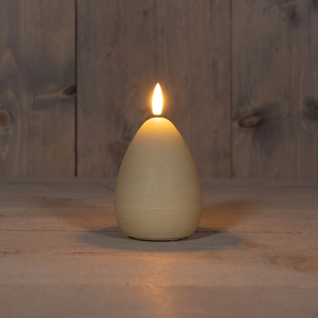 LED Kaars Paasei 12cm Vanille