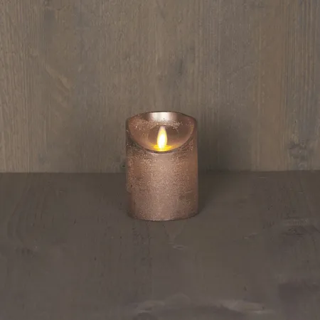 LED Kaars Wax Brons 10cm