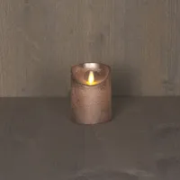 LED Kaars Wax Brons 10cm