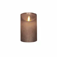 LED Kaars Wax Brons 12,5cm