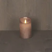 LED Kaars Wax Brons 12,5cm