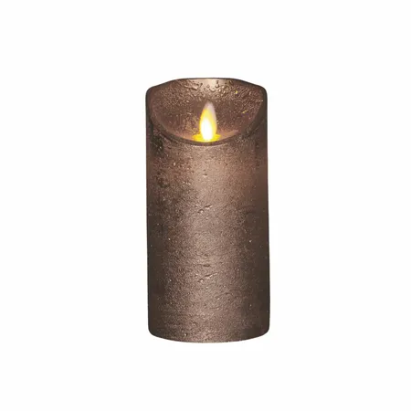 LED Kaars Wax Brons 15cm