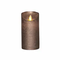 LED Kaars Wax Brons 15cm