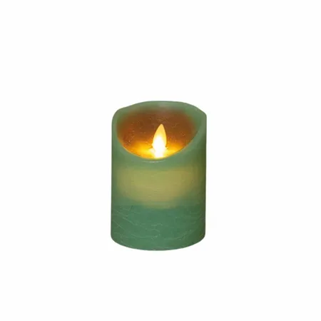 LED Kaars Wax Jade Groen 10cm