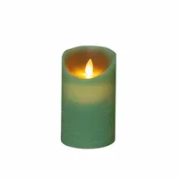 LED Kaars Wax Jade Groen 12,5cm