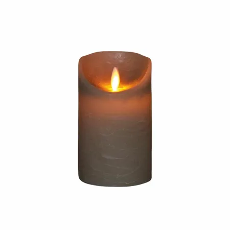 LED Kaars Wax Taupe 12,5cm