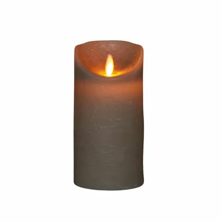 LED Kaars Wax Taupe 15cm