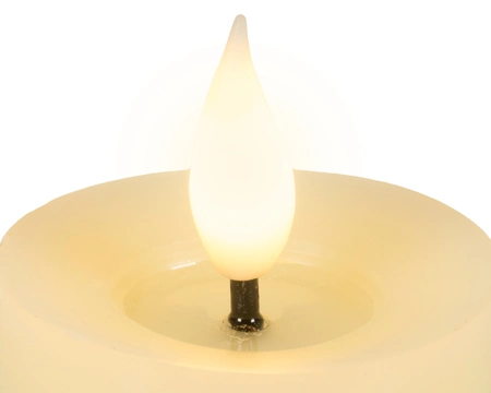 LED Kaarsen Wax Beige Set 6st