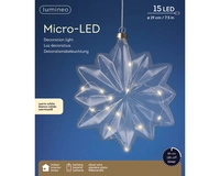 LED Lichtbol Bloem 15 LED Transparant