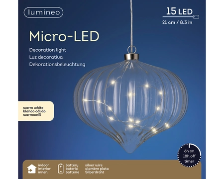 LED Lichtbol Ui 15 LED Transparant