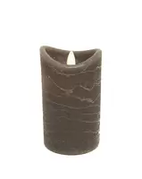 LED Waxkaars Timerfunctie 7,5x12,5cm Grijs