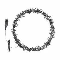 Lichtkrans Metaal Zwart 400 LED Ø48cm