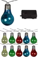 Solar partylights 10 LED lampen multicolor