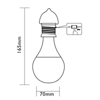 Solar LED lamp helder