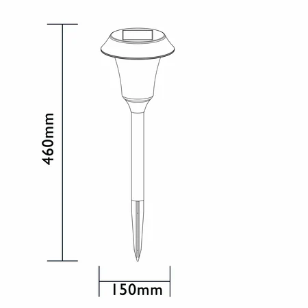 Luxform Solar Tuinlamp Georgia Intelligent Hybrid