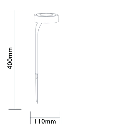 Luxform Solar Tuinlamp Orange