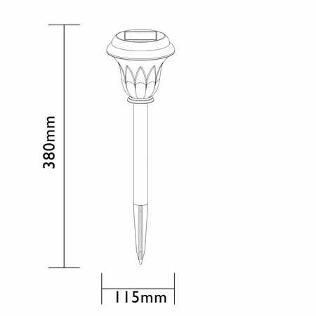 Luxform Tuinlamp Pulsar Solar