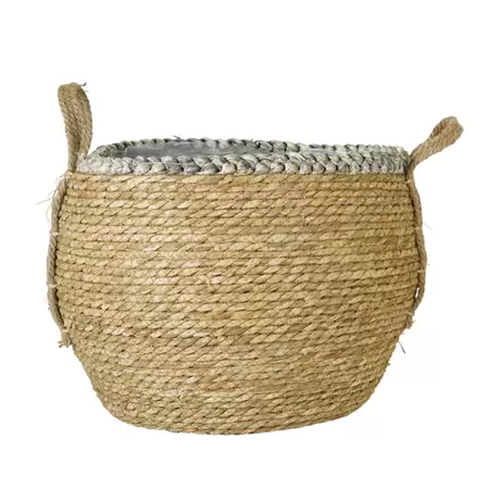 Mand Zeegras Naturel/Grijs Ø35cm