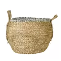 Mand Zeegras Naturel/Grijs Ø35cm