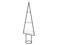 Metalen Kerstboom Zwart 118cm